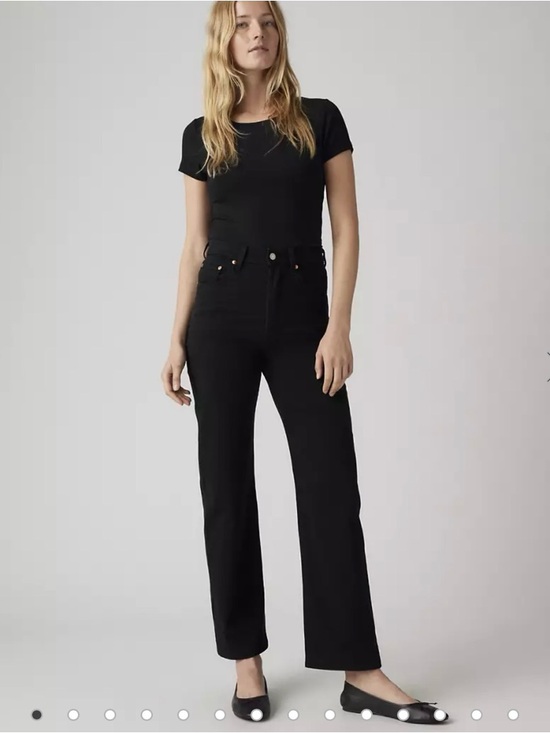 Levi's Denim - RIBCAGE STRAIGHT ANKLE WOMEN'S JEANS BLACK